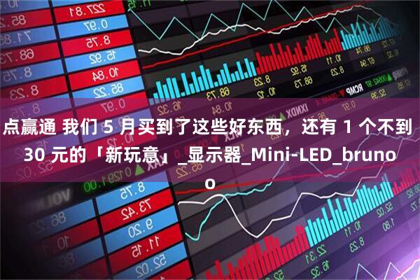 点赢通 我们 5 月买到了这些好东西，还有 1 个不到 30 元的「新玩意」_显示器_Mini-LED_bruno
