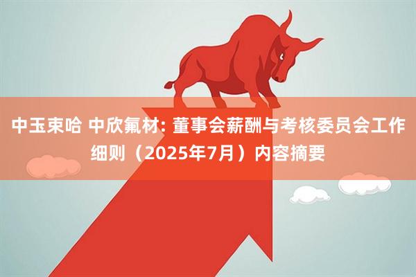 中玉束哈 中欣氟材: 董事会薪酬与考核委员会工作细则（2025年7月）内容摘要